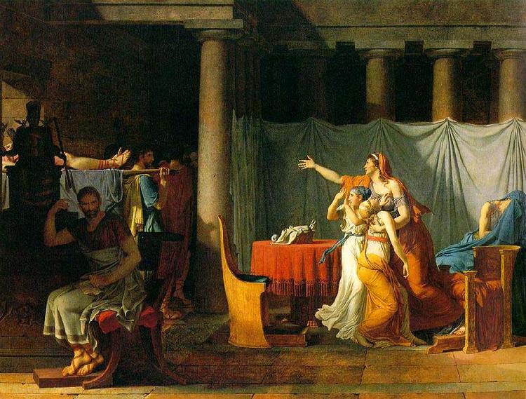 Jacques-Louis David The Lictors Bring to Brutus the Bodies of His Sons Sweden oil painting art